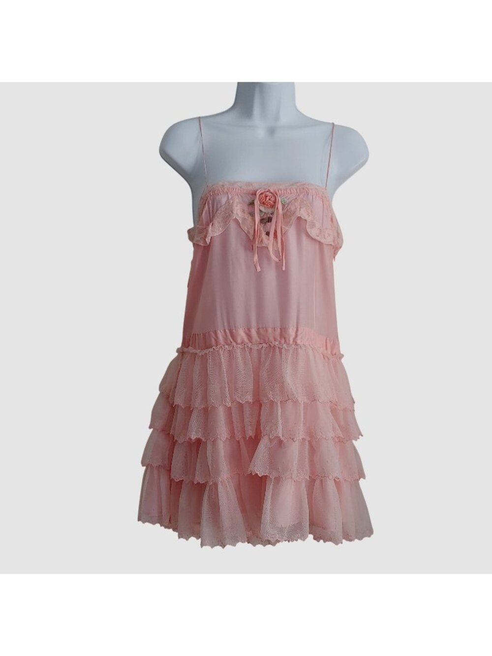 LoveShackFancy Silk Ruffle Dress Emma Roberts S Coquette Ballet Fairy Romantic